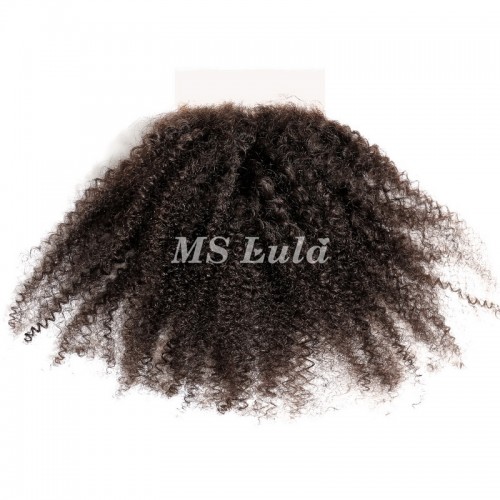 Virgin Hair Afro Kinky Curly 4x4 5x5 6x6 7x7 Transparent Lace Closure | Human Hair Wig | Lace Front